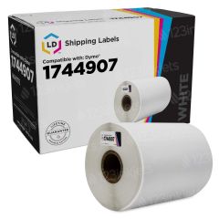 Compatible Tape Dymo 1744907 Black on White for your Dymo Label Printer - 4 x 6 ft (104 mm x 159 mm)