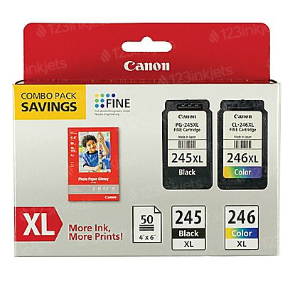 Canon 8278B005 Twin Pack PGI-245XL / CLI-246XL Ink Cartridges, OEM