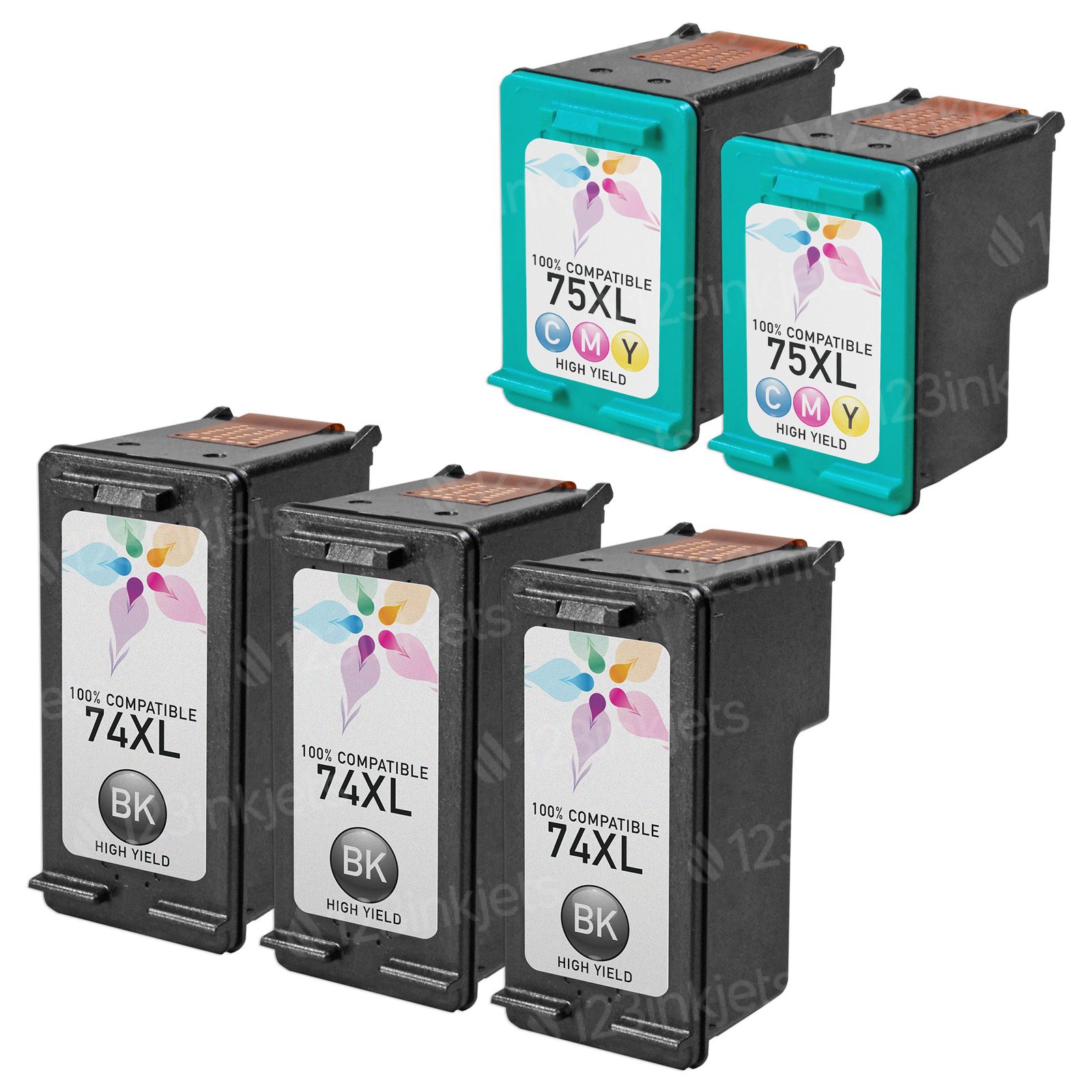 Remanufactured 74XL Black Ink Cartridge - Compatible With HP Photosmart C4385, C4390 & More