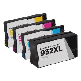 Compatible Brand Ink Cartridges for HP 932XL Bulk Set Of 4