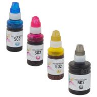 Bulk Set of 4 Ink Bottles for Epson T502