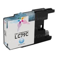 Compatible LC79C Extra High Yield Cyan Ink for Brother