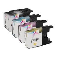 Bulk Set of 4 Ink Cartridges for Brother LC79
