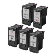 Remanufactured PG-240XXL/CL-241XL Bundle for Canon: 3 5204B001 Extra High Yield Black and 2 5208B001 High Yield Color