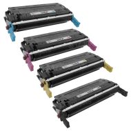 Remanufactured Replacement Toner Cartridges for HP 645A, (Bk, C, M, Y)