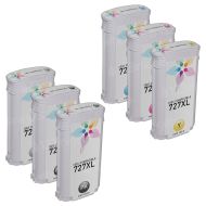 Remanufactured Bulk Set to Replace HP 727 Ink