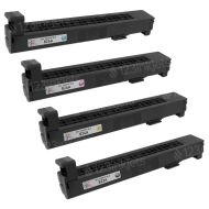 Remanufactured Replacement Toner Cartridges for HP 824A, (Bk, C, M, Y)