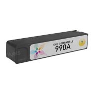 Remanufactured Yellow Ink for HP 990A