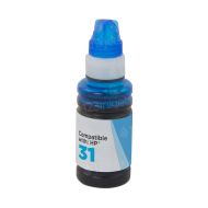 Compatible Brand Bottle for HP 31, Cyan