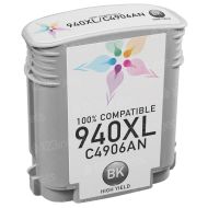 Remanufactured High Yield Black Ink for HP 940XL