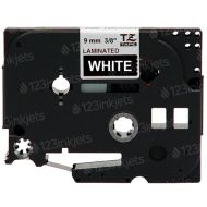 Brother TZe325 OEM White on Black Tape