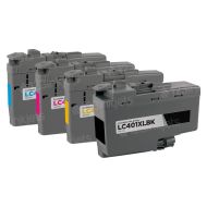 Bulk Set of 4 Ink Cartridges for Brother LC401XL