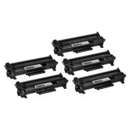 Compatible Brother TN830XL High Yield Black Toner 5-Pack