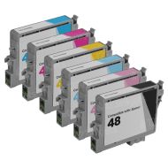 Bulk Set of 6 Ink Cartridges for Epson T048