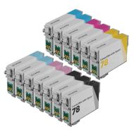 Bulk Set of 13 Ink Cartridges for Epson 78