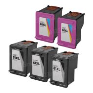 Remanufactured Black and Color Ink for HP 61XL