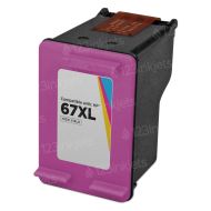Remanufactured High Yield Color Ink for HP 67XL