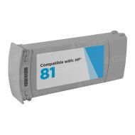 Remanufactured Cyan Ink for HP 81