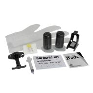 Refill Kit for HP 21 and 21XL Black Ink