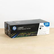 HP CB540AD (125A) Black Original Laser Toner 2-Pack
