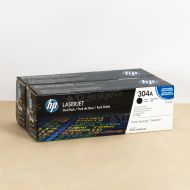 HP CC530AD (304A) Black Original Laser Toner 2 Pack