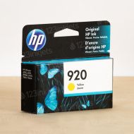 Original HP 920 Yellow Ink Cartridge, CH636AN