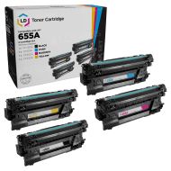 Compatible Replacement Toner Cartridges for HP 655A, (Bk, C, M, Y)
