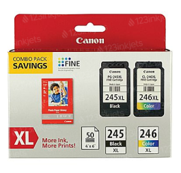 Canon 8278B005 Twin Pack PGI-245XL / CLI-246XL Ink Cartridges, OEM