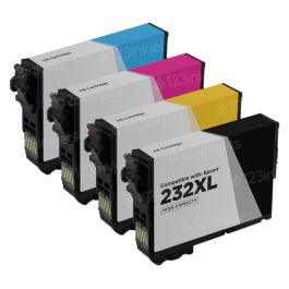 Remanufactured Epson 232XL HY Black & 232 CMY Set of 4 - 123inkjets