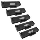 Compatible Samsung D111S Black Toners - 5 Pack