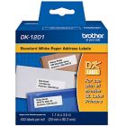 Brother DK-1201 White Genuine Address Labels, 1.1 in x 3.5 in