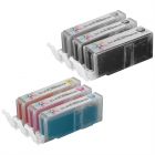 Compatible PGI270XL and CLI271XL: 1 Pigment Bk PGI270XL and 1 Each of CLI271XL (Bk, C, M, Y, G) Ink for Canon