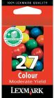 OEM Lexmark #27 Moderate Yield Color Ink