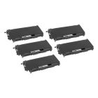 Compatible Brother TN360 High Yield Black Toners - 5 Pack