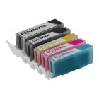 Compatible PGI-280XXL / CLI-281XXL: 1 Pigment Bk PGI-280XXL and 1 Each of CLI-281XXL (Bk, C, M, Y) Super HY Ink for Canon