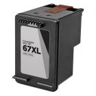 Remanufactured High Yield Black Ink for HP 67XL