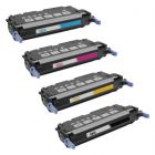 Remanufactured Replacement Toner Cartridges for HP 502A, (Bk, C, M, Y)