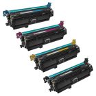 Remanufactured Replacement Toner Cartridges for HP 507X, (Bk, C, M, Y)