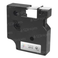 Compatible Replacement for 40910 Black on Clear Tape