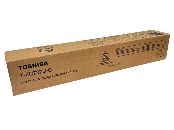 Toshiba TFC727UC Cyan Standard Yield Toner Cartridge, Prints Up to 39,200 Pages (T-FC-727UC) | Quill