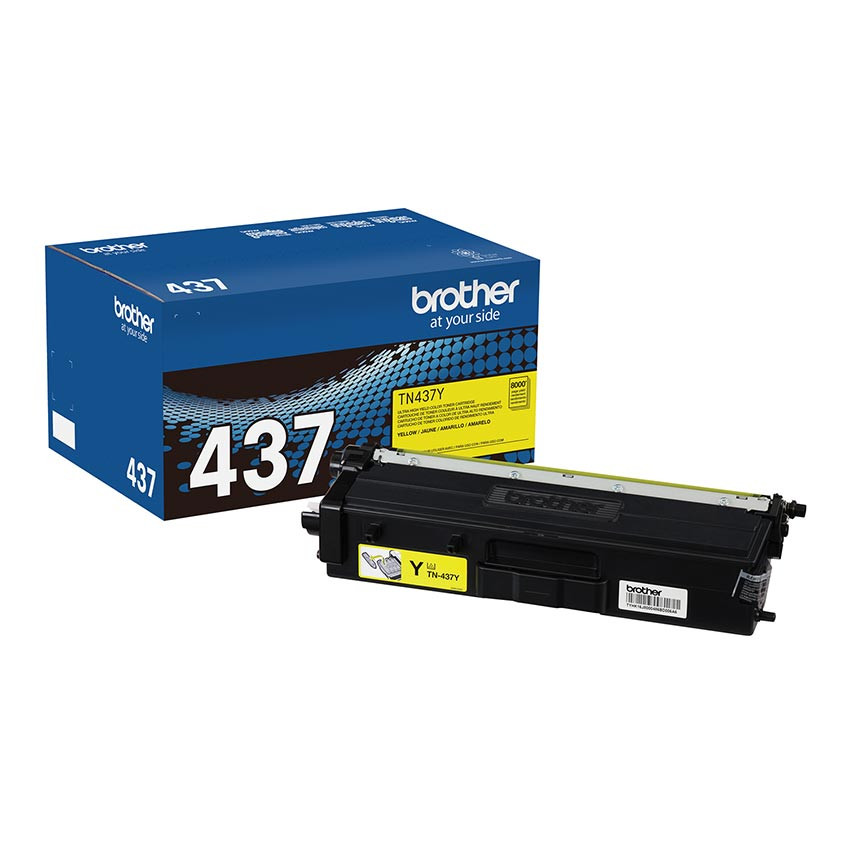 Tn437y Ultra High-Yield Toner, 8,000 Page-Yield, Yellow