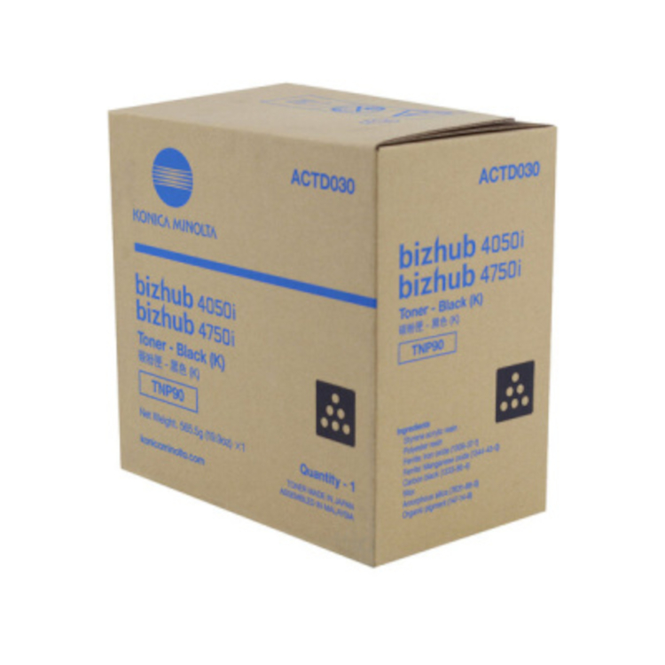 Genuine Konica Minolta TNP90 Black Toner Cartridge (ACTD030) | Quill