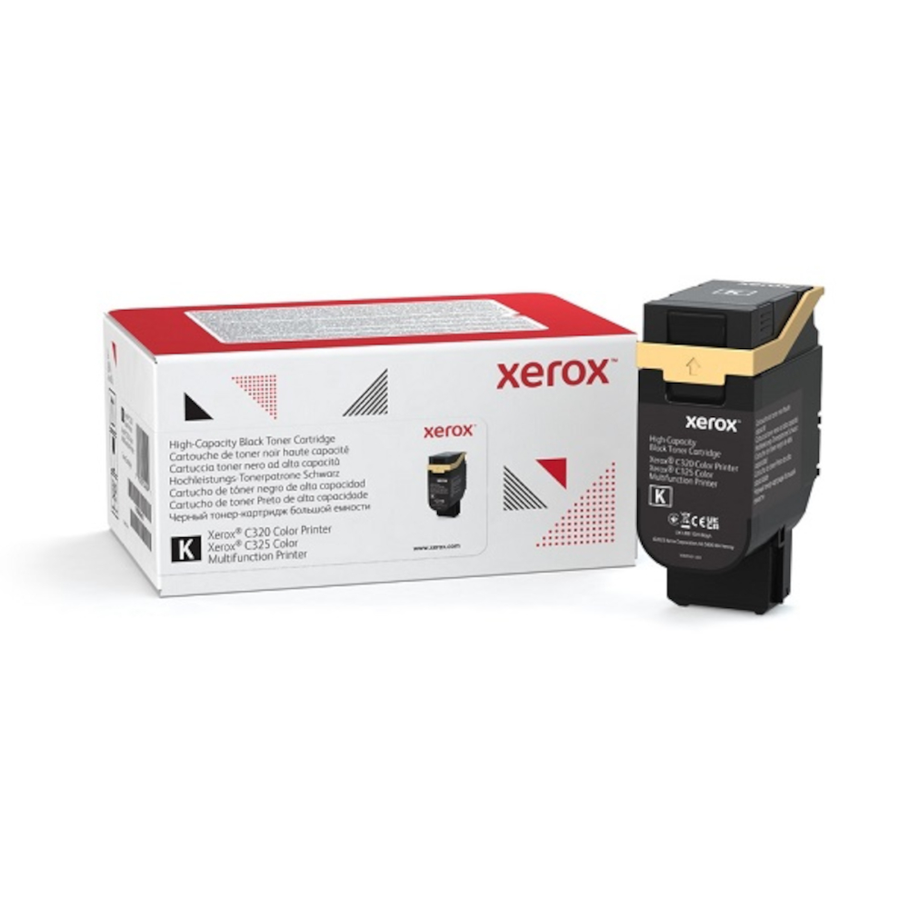 Xerox C325 Black High Yield Toner Cartridge, Prints Up to 8000 Pages (006R04831) | Quill